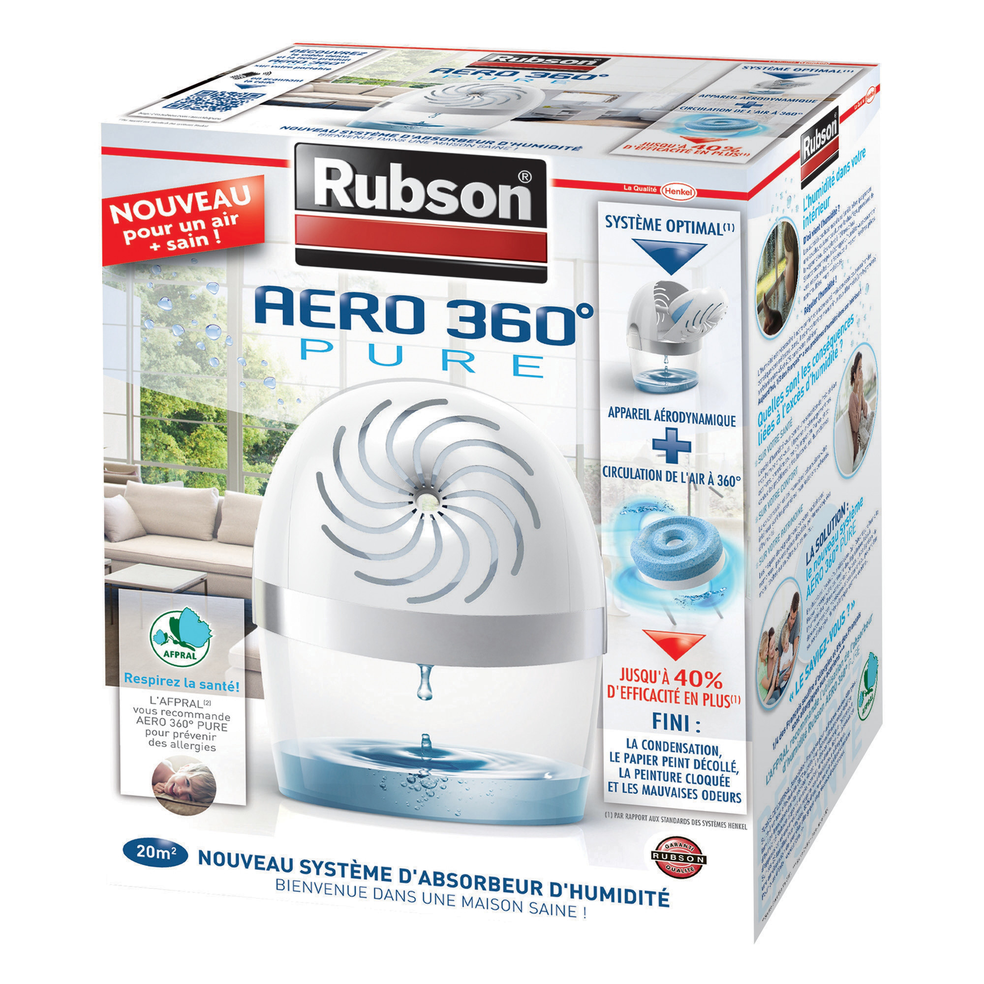 RUBSON Absorbeur d'humidité Aéro Pure