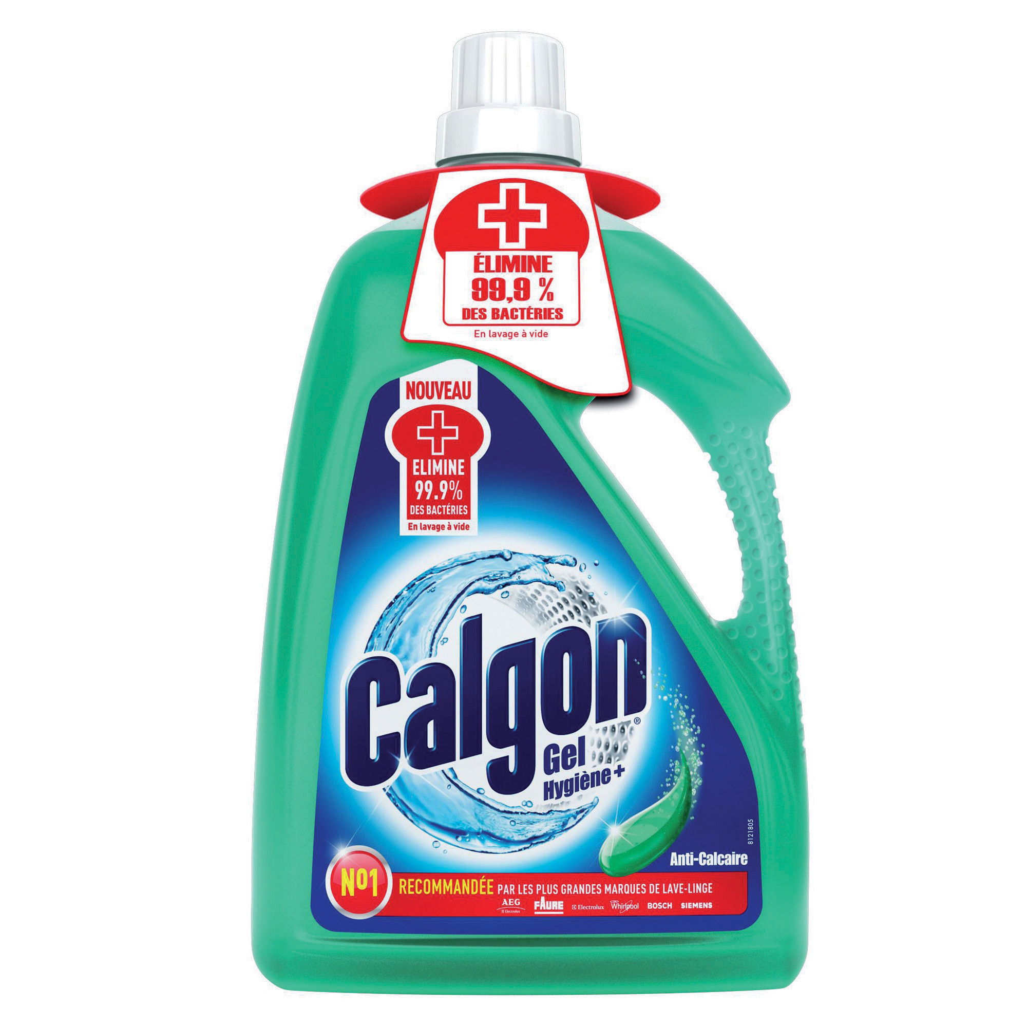 Gel anticalcaire lave-linge Calgon antibactérien 45 lavages