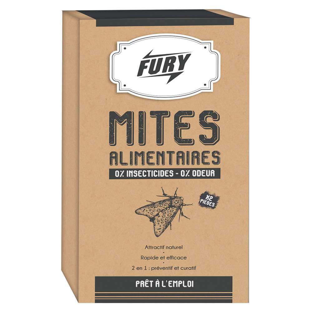 FURY Piges anti-mites alimentaires Fury, lot de 2