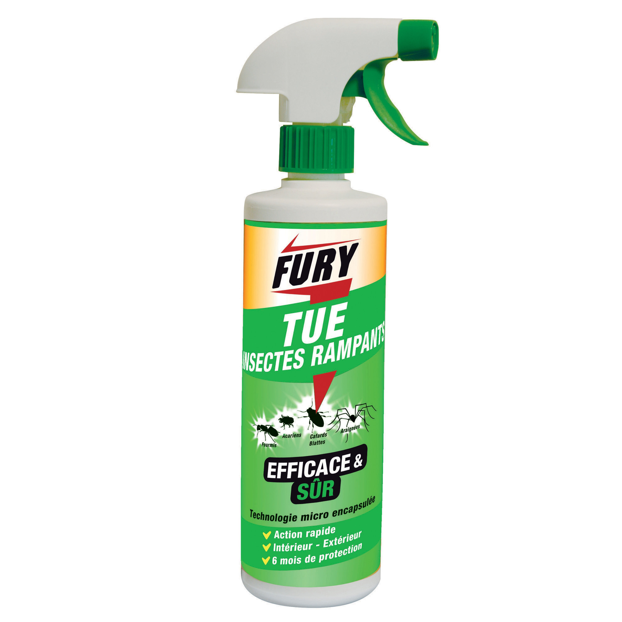 FURY Spray insecticide insectes rampants protection intérieur et extérieur 500 ml - vue 2