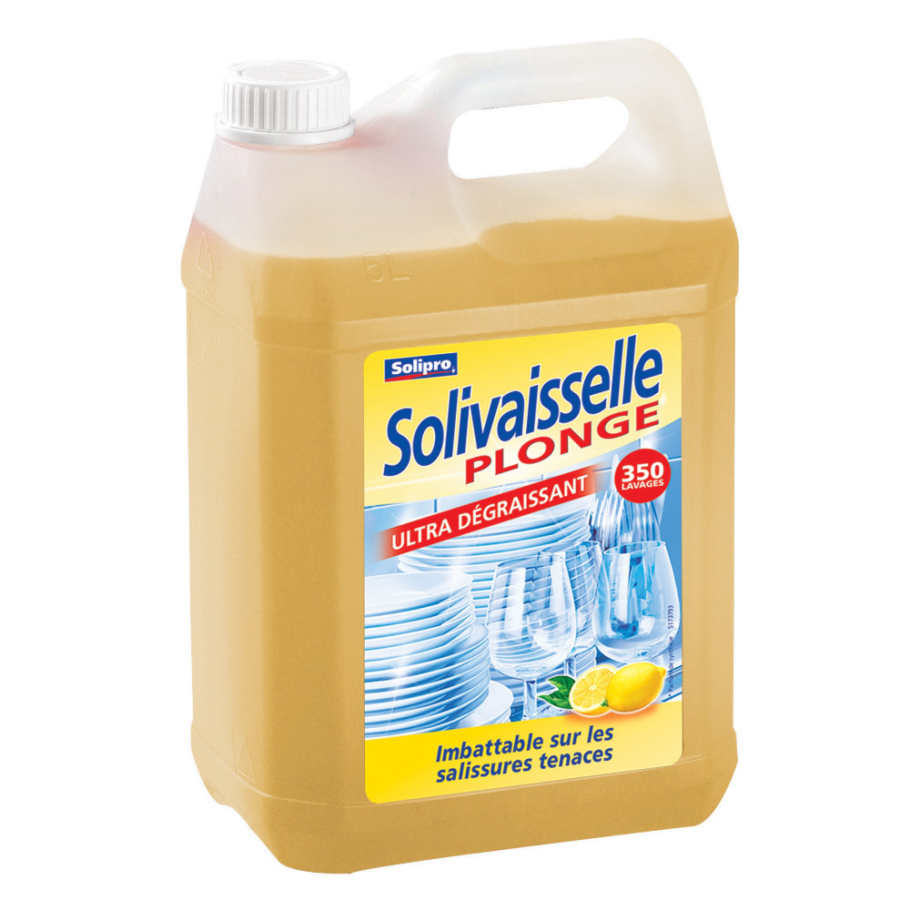 SOLIPRO Liquide vaisselle ultra-dgraissant Solivaisselle Solipro citron 5 L