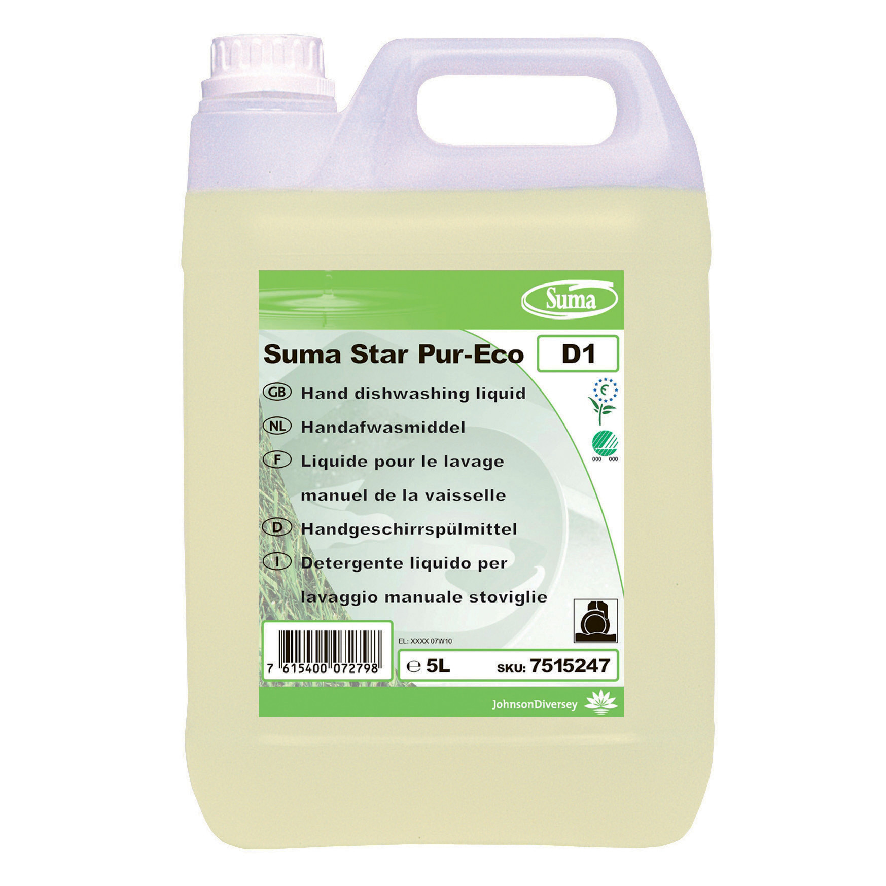 SUMA Liquide vaisselle concentré Suma Star Pur Eco 5 L