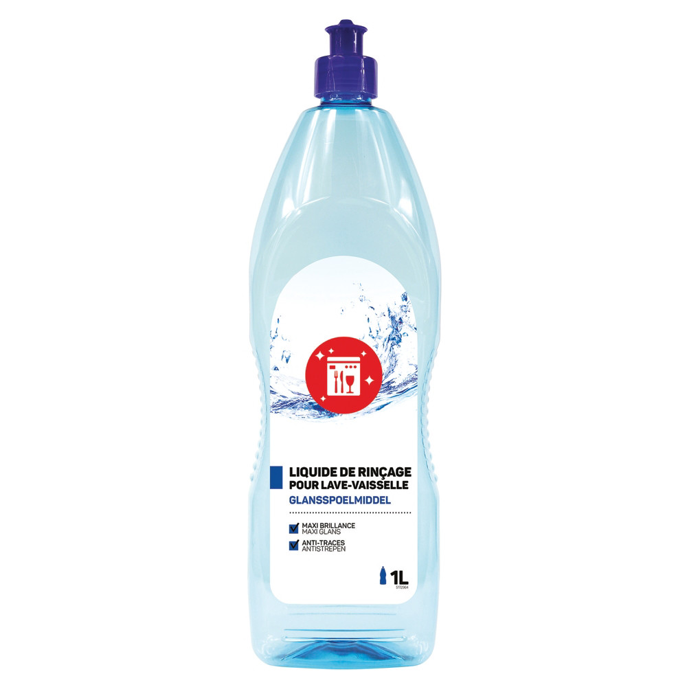 WOSEBA Liquide de rinage lave-vaisselle cycle long conomique 1 L