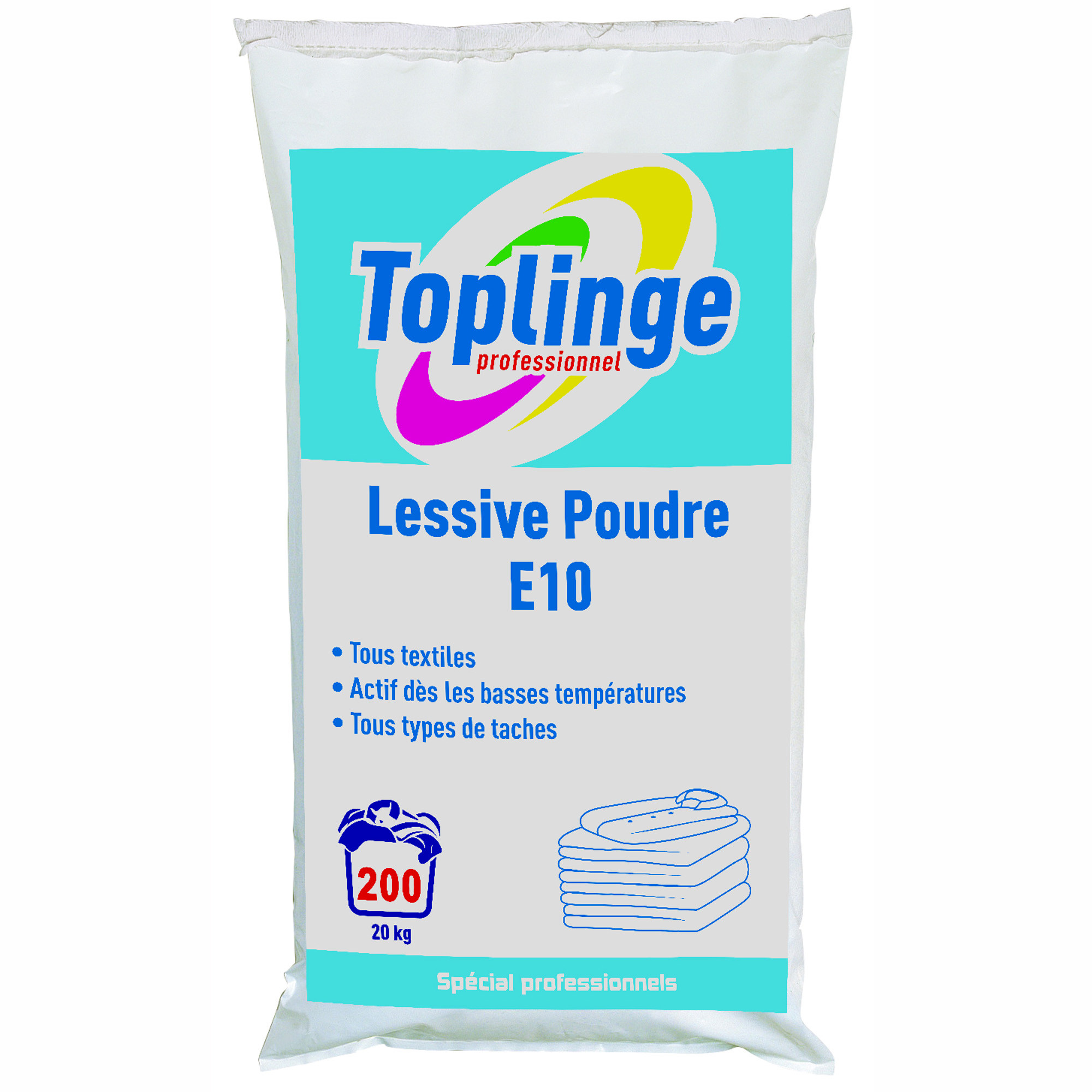 TOPLINGE Lessive en poudre économique Toplinge Professionnel 200 lavages