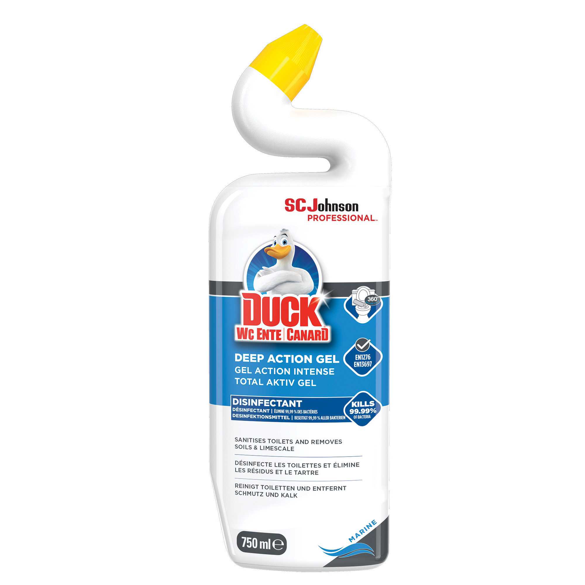 Gel WC désinfectant détartrant Canard Action 750 ml