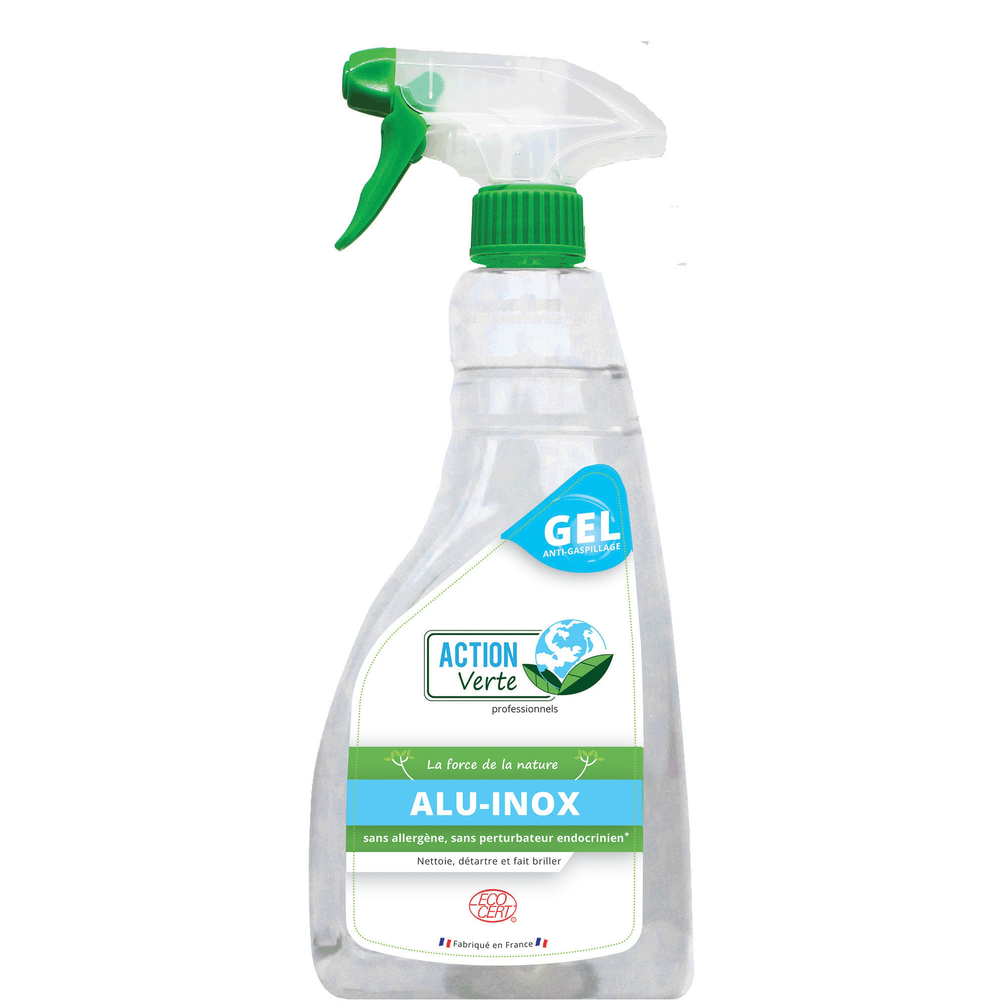 Nettoyant dégraissant alu-inox HACCP Action Verte 750 ml