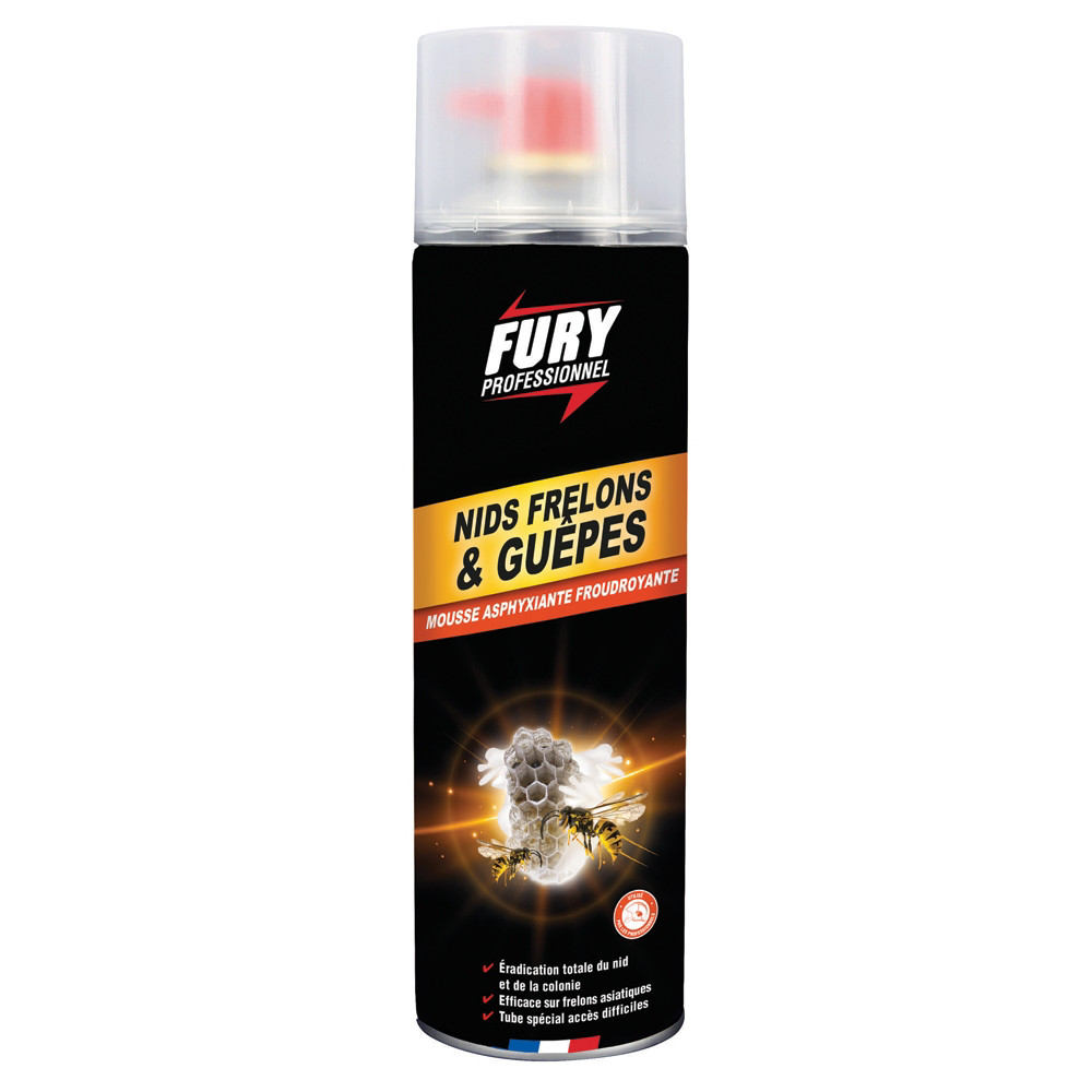 FURY Exterminateur nids de gupes et frelons Fury 500 ml