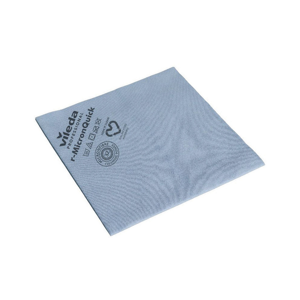 Lavettes microfibre r-MicronQuick Vileda bleues, lot de 5