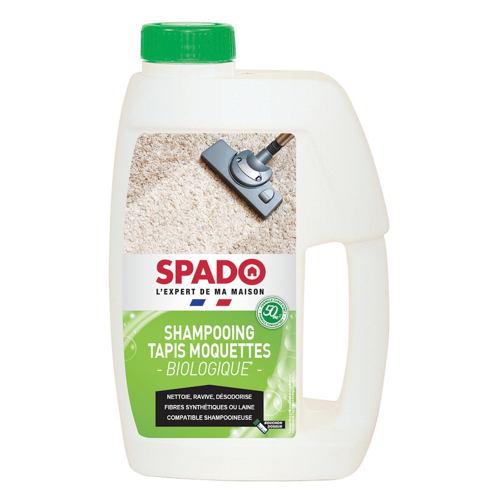 SPADO Nettoyant moquette et tapis shampooing biologique Spado 1 L