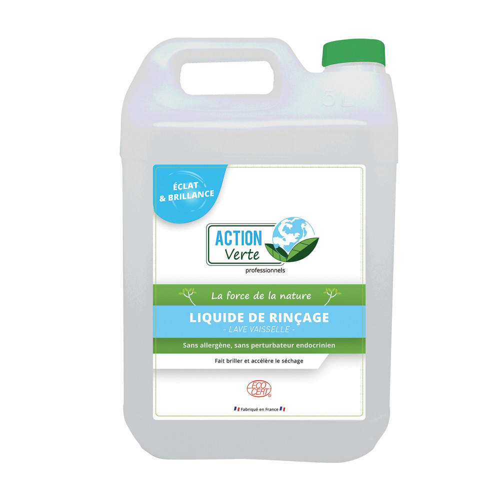 ACTION VERTE Liquide de rinage lave-vaisselle cycle court HACCP Action Verte 5 L
