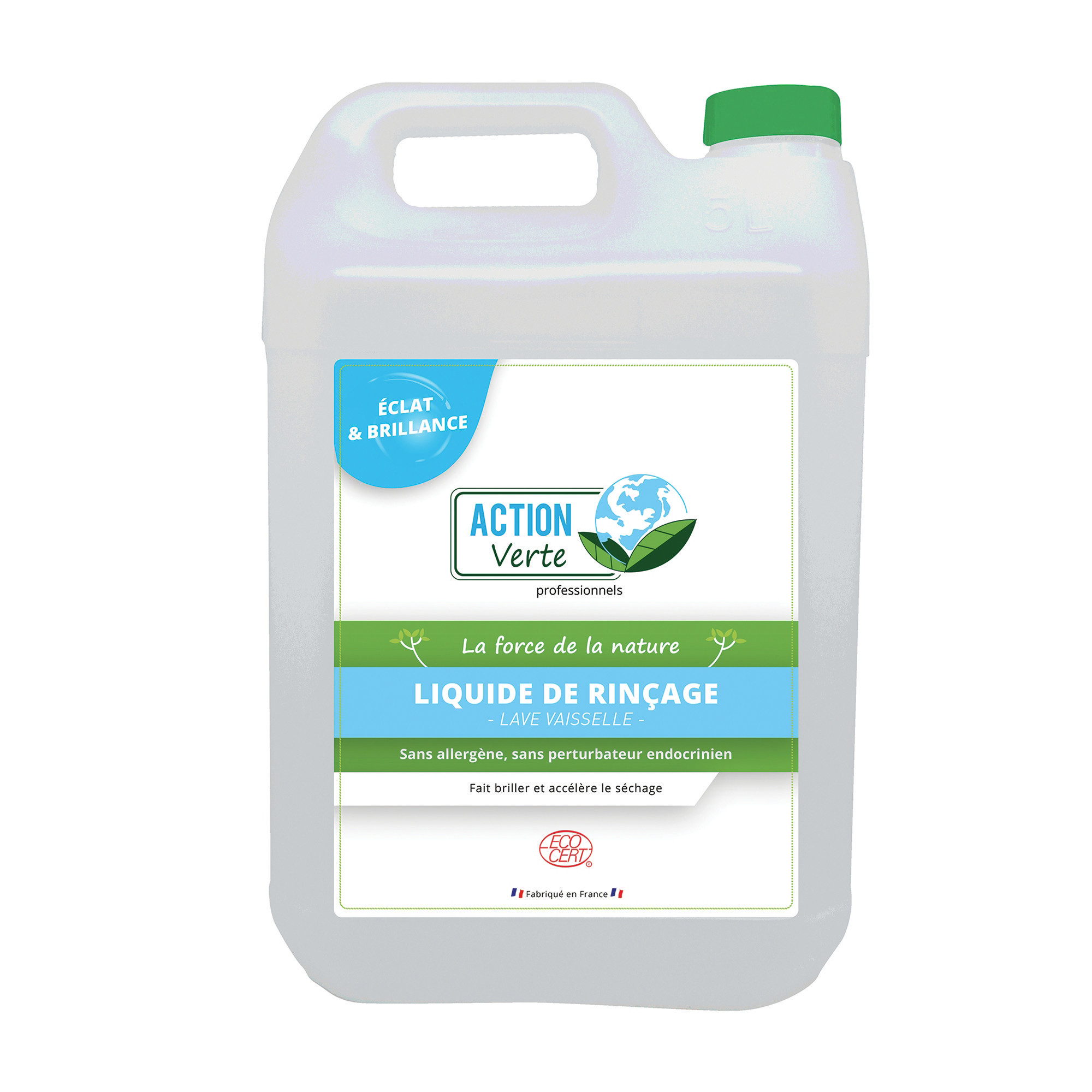 ACTION VERTE Liquide de rinçage lave-vaisselle cycle court HACCP Action Verte 5 L
