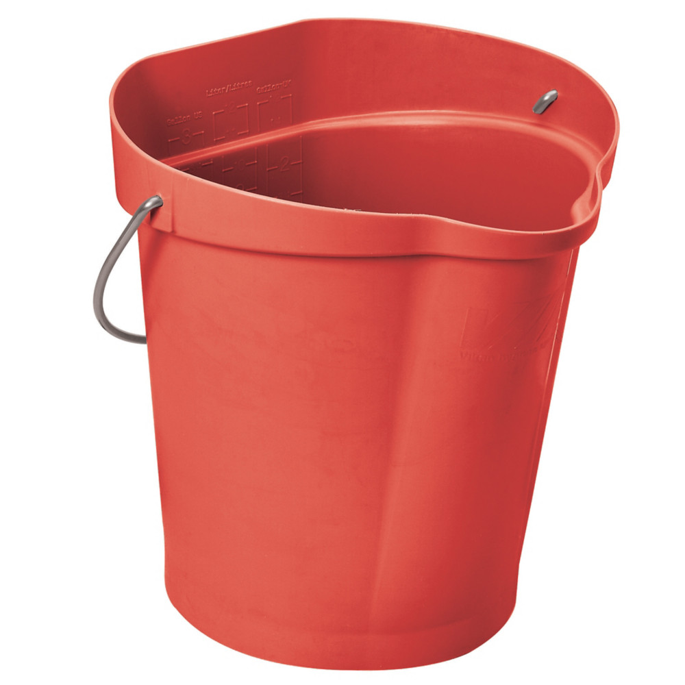 VIKAN Seau alimentaire Vikan 12 L rouge