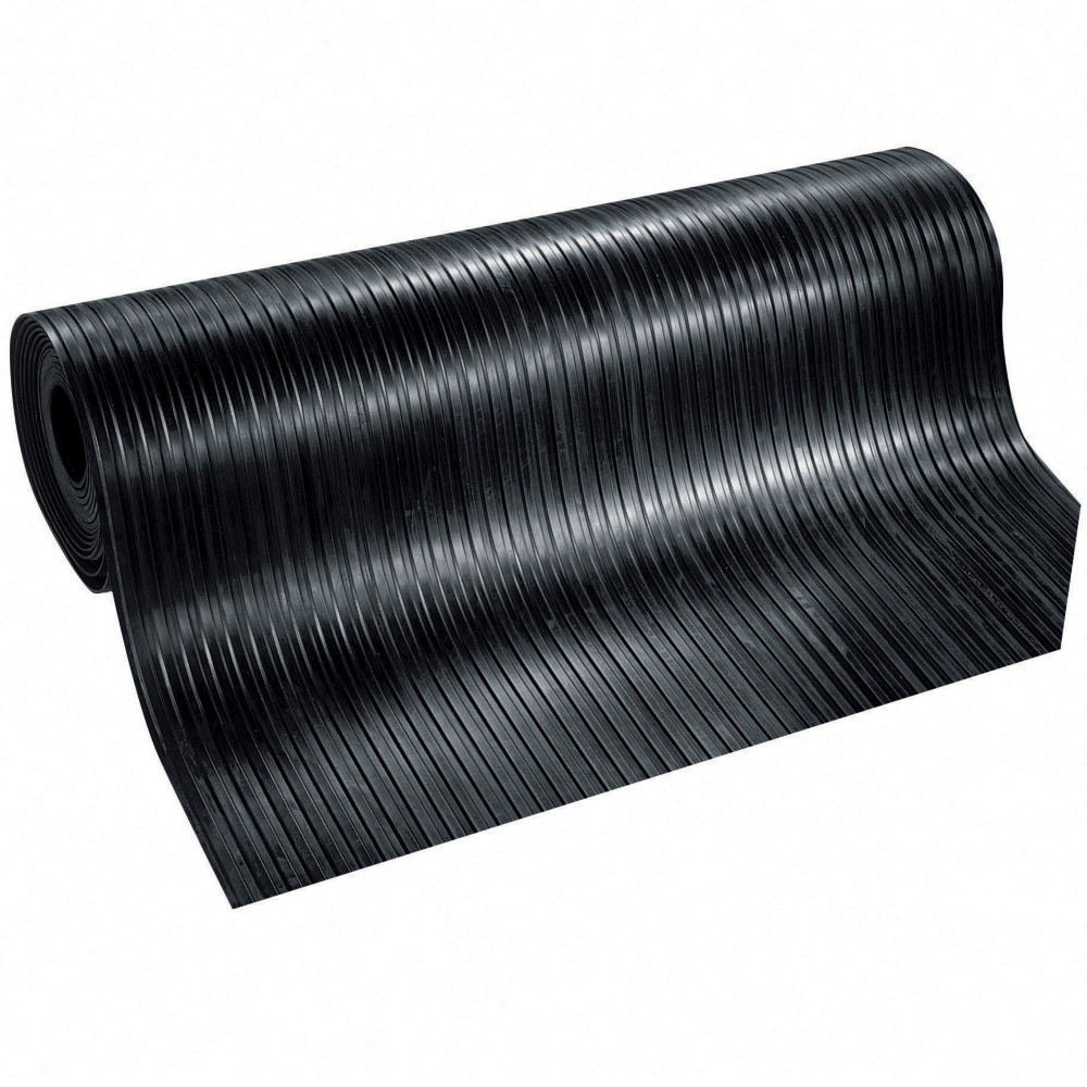 Tapis caoutchouc cannel en rouleau 10 x 1,2 m