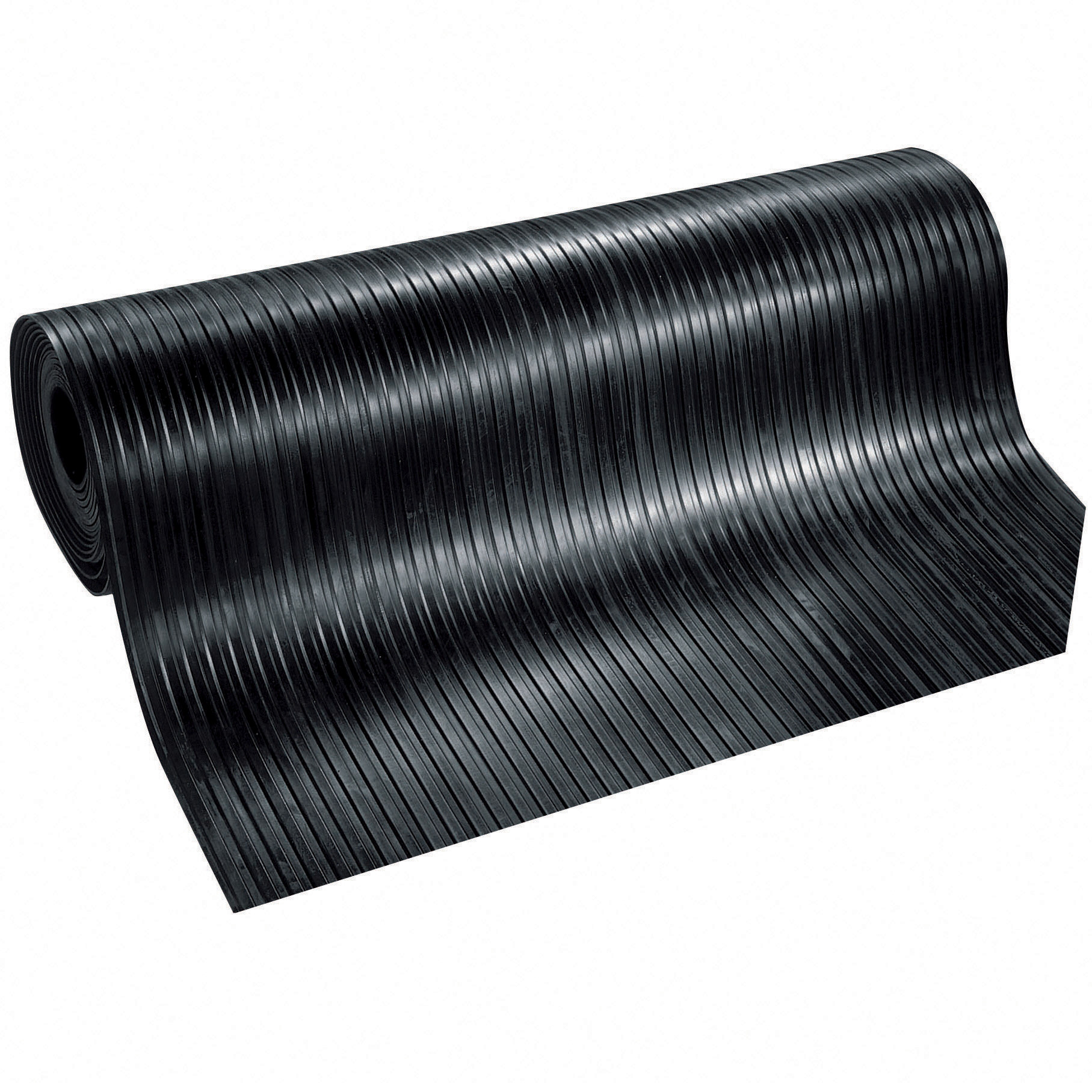 Tapis caoutchouc cannelé en rouleau 10 x 1,2 m