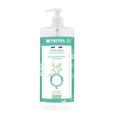 Crème hydroalcoolique Wyritol bambou musc 500 ml