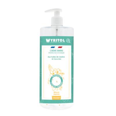 Crème hydroalcoolique Wyritol monoï jasmin 500 ml