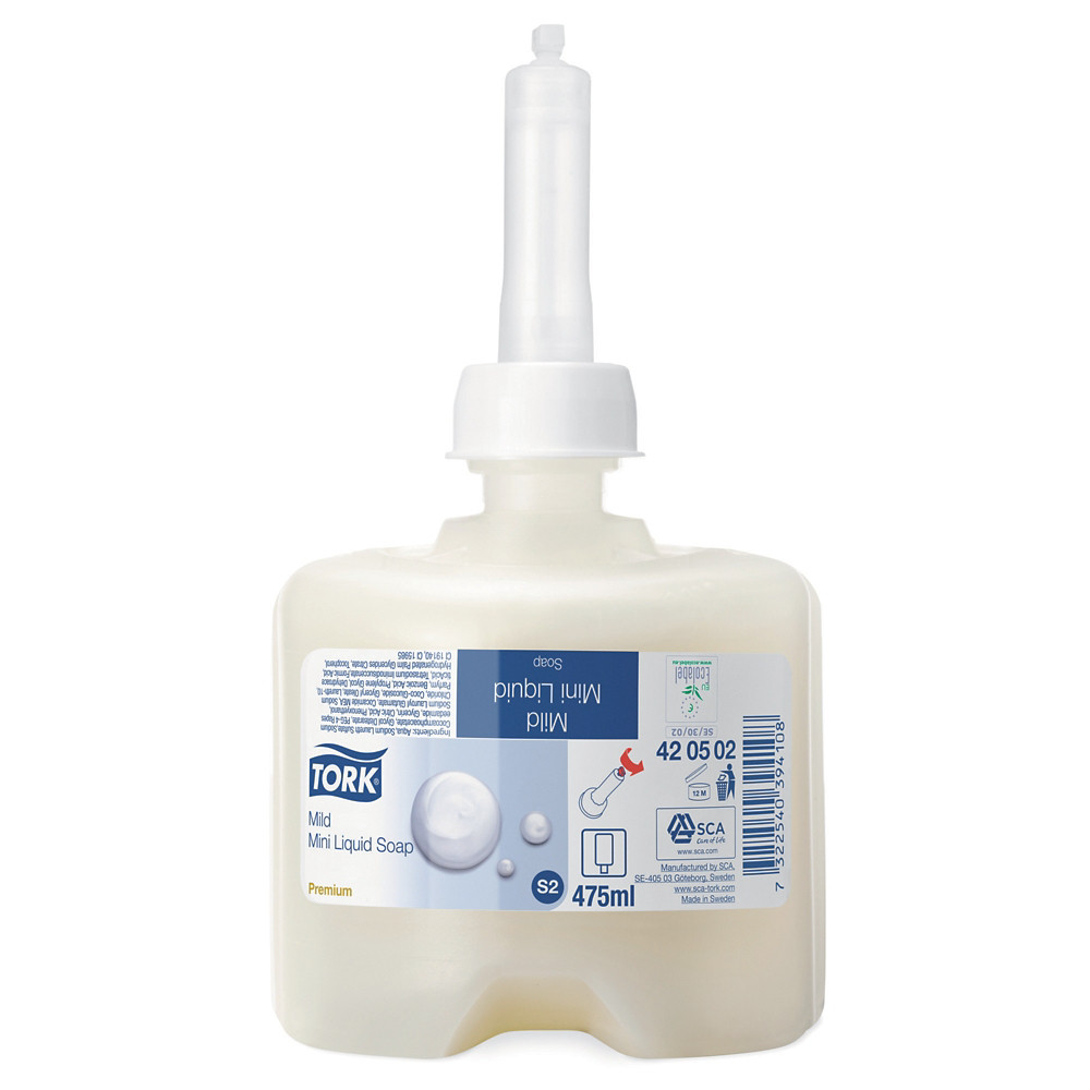 TORK Cartouches savon doux Tork 475 ml, lot de 8