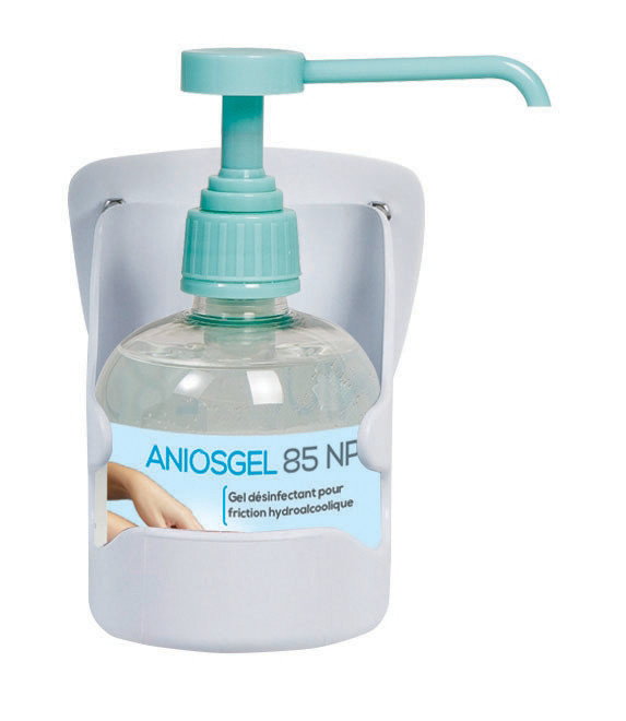ANIOS Support mural Anios PVC blanc pour flacon 300 ml