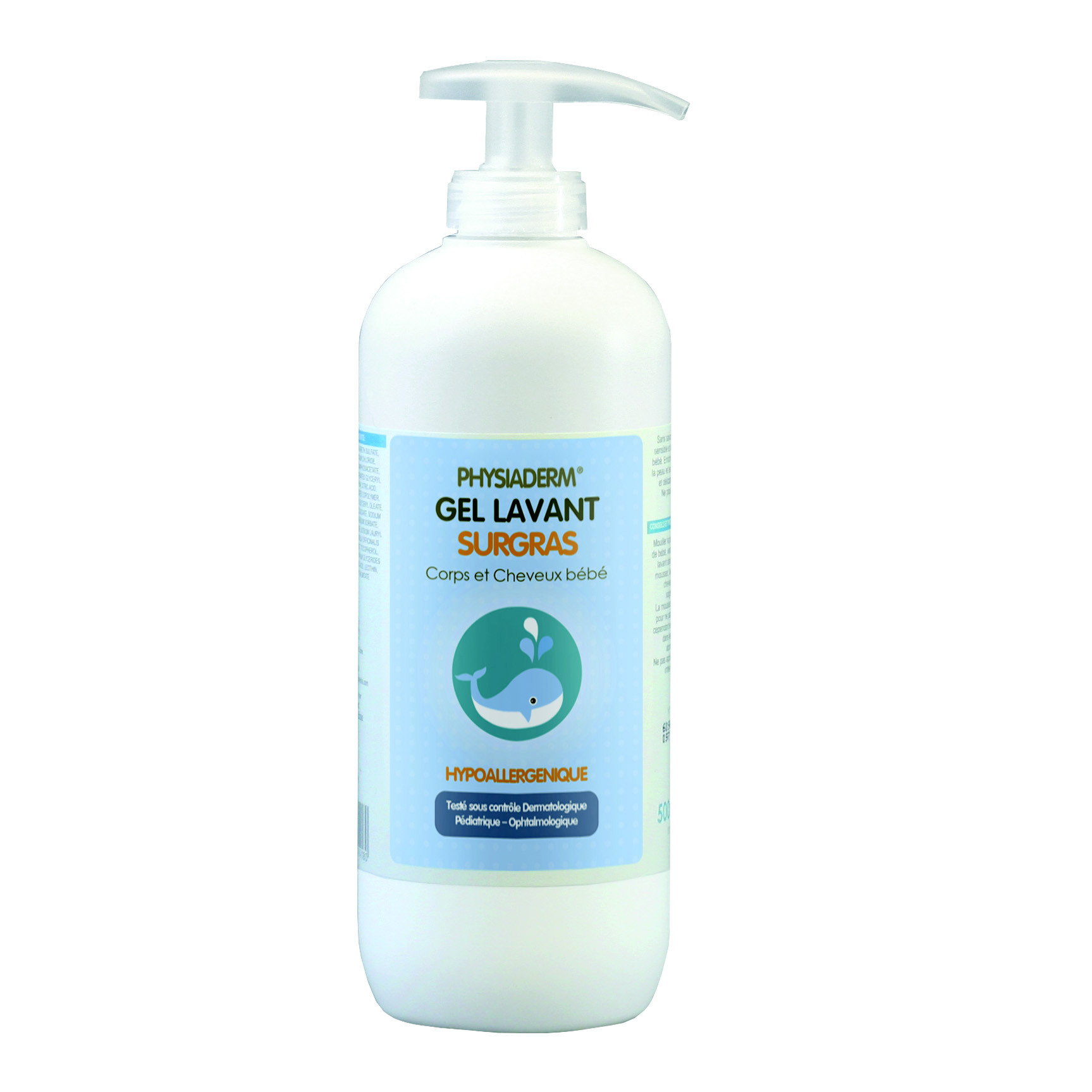 Gel lavant surgras Physiaderm, flacon de 500 ml