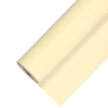 Nappe en papier damass en rouleau de 1,18 x 25 m, coloris vanille