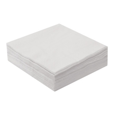 Serviettes de table en papier Lucart, coloris blanc, le colis de 2400