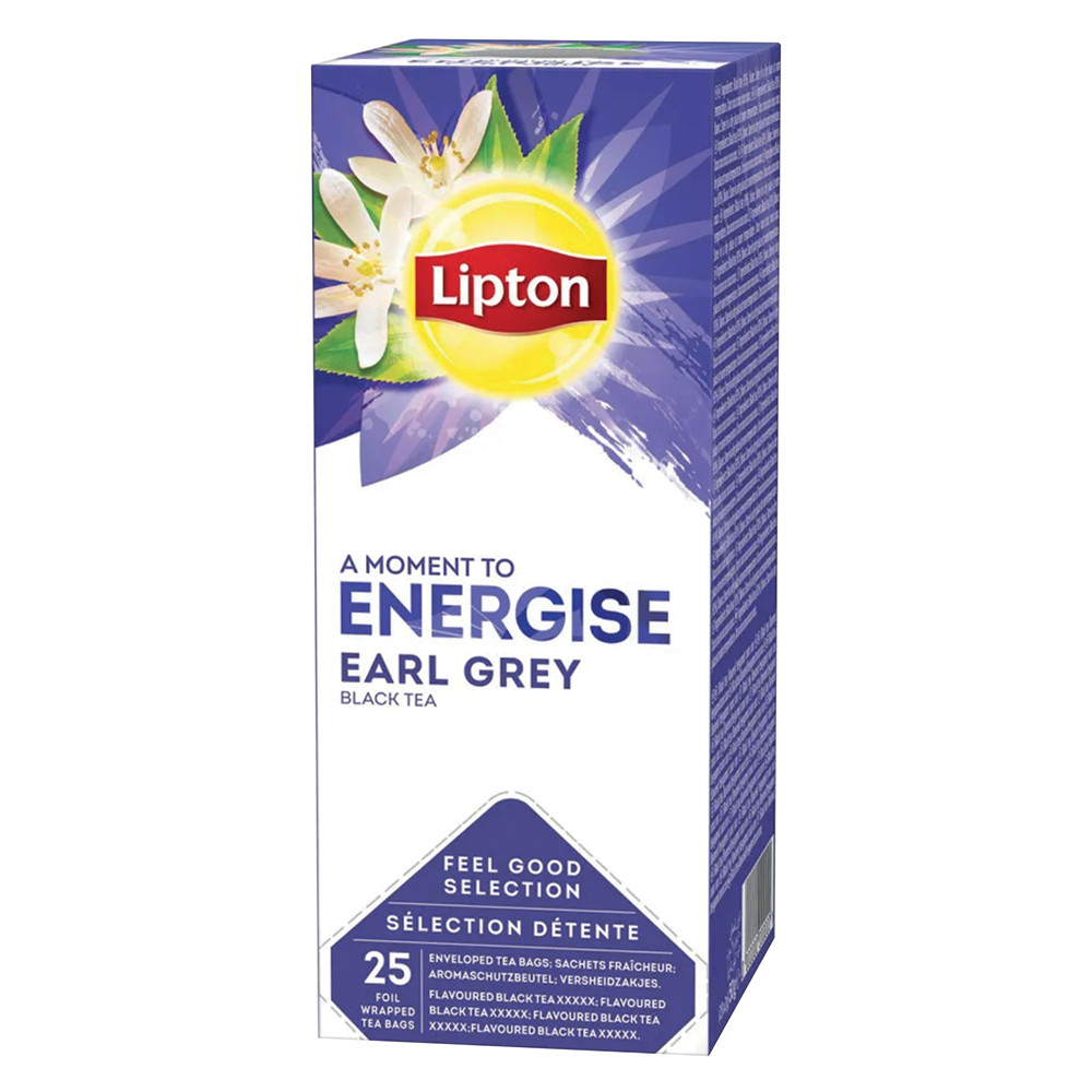 LIPTON Bote de Th Lipton Earl Grey, 25 sachets