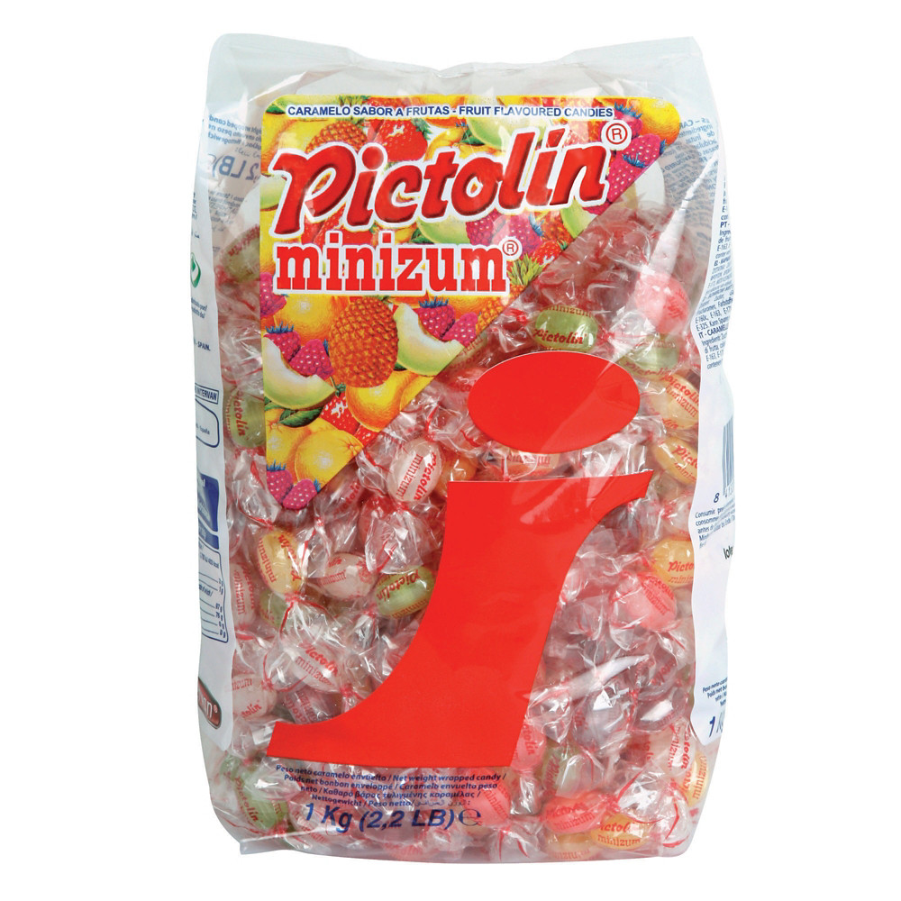 PICTOLIN Bonbons Pictolin minizum, aux fruits, en sachet de 1 kg