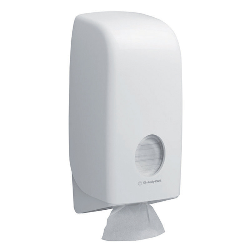 KIMBERLY-CLARK Distributeur papier toilette Aquarius ABS blanc pour paquets