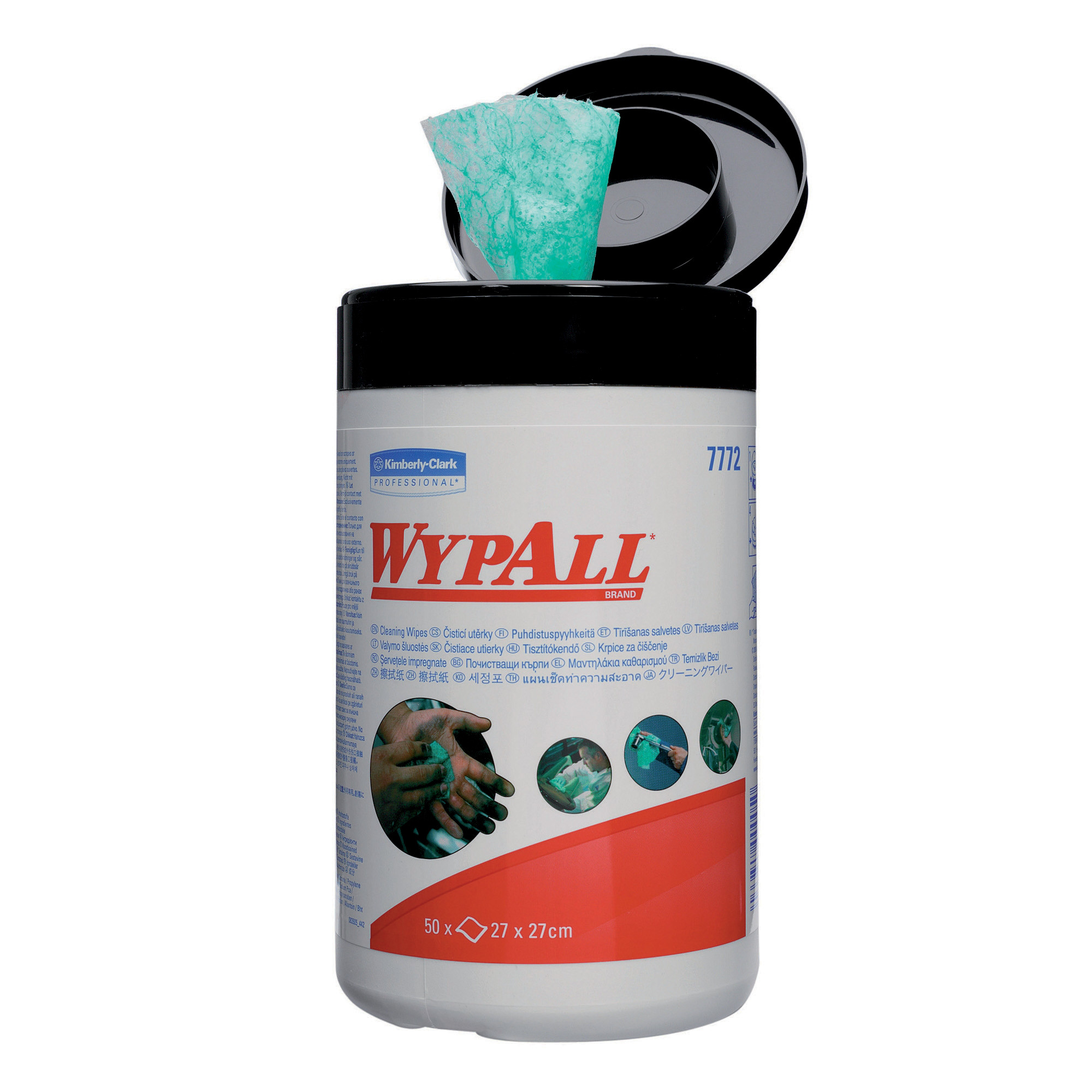 Lingettes d'atelier Wypall, boîte de 50 lingettes