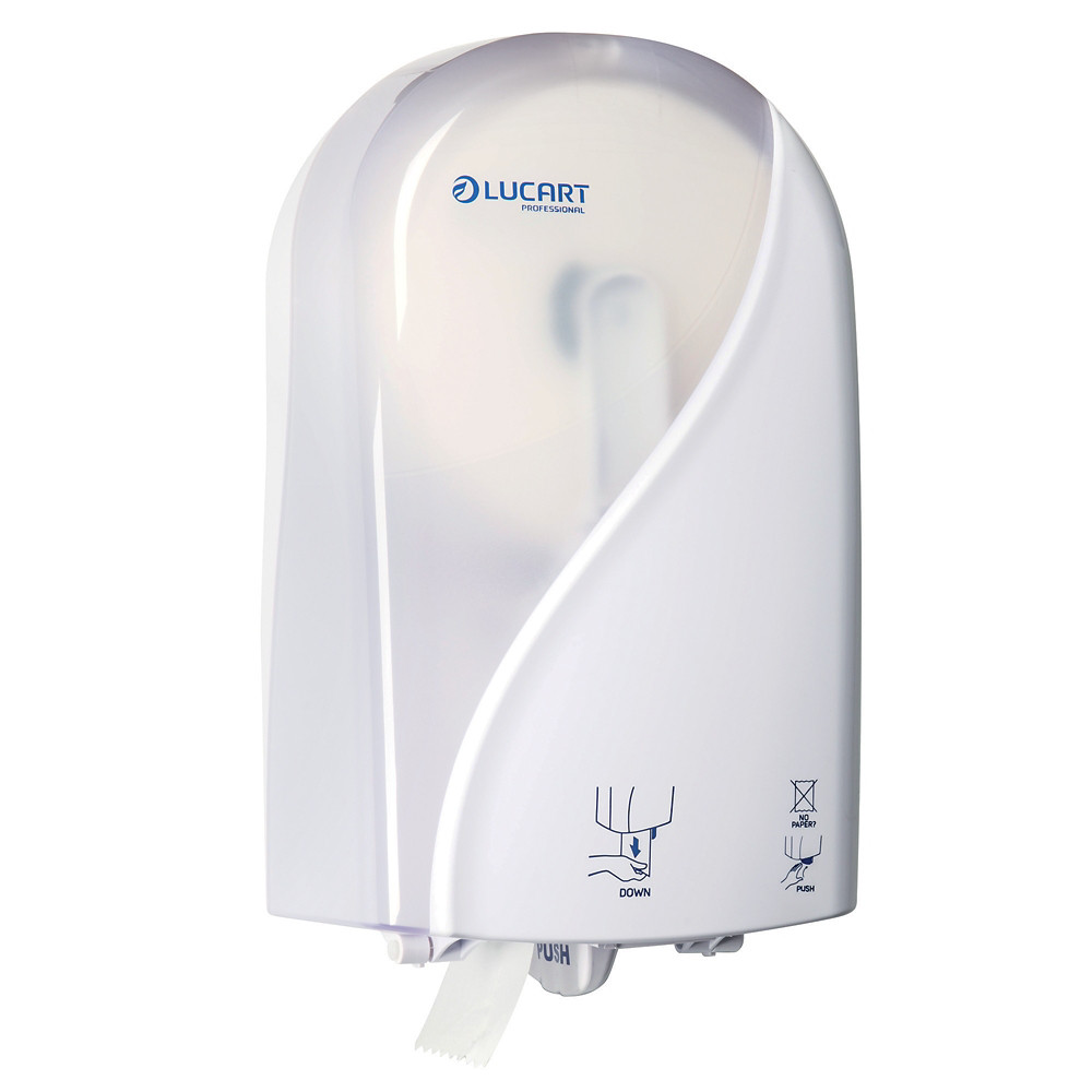 LUCART Distributeur papier toilette Lucart Identity blanc pour bobines