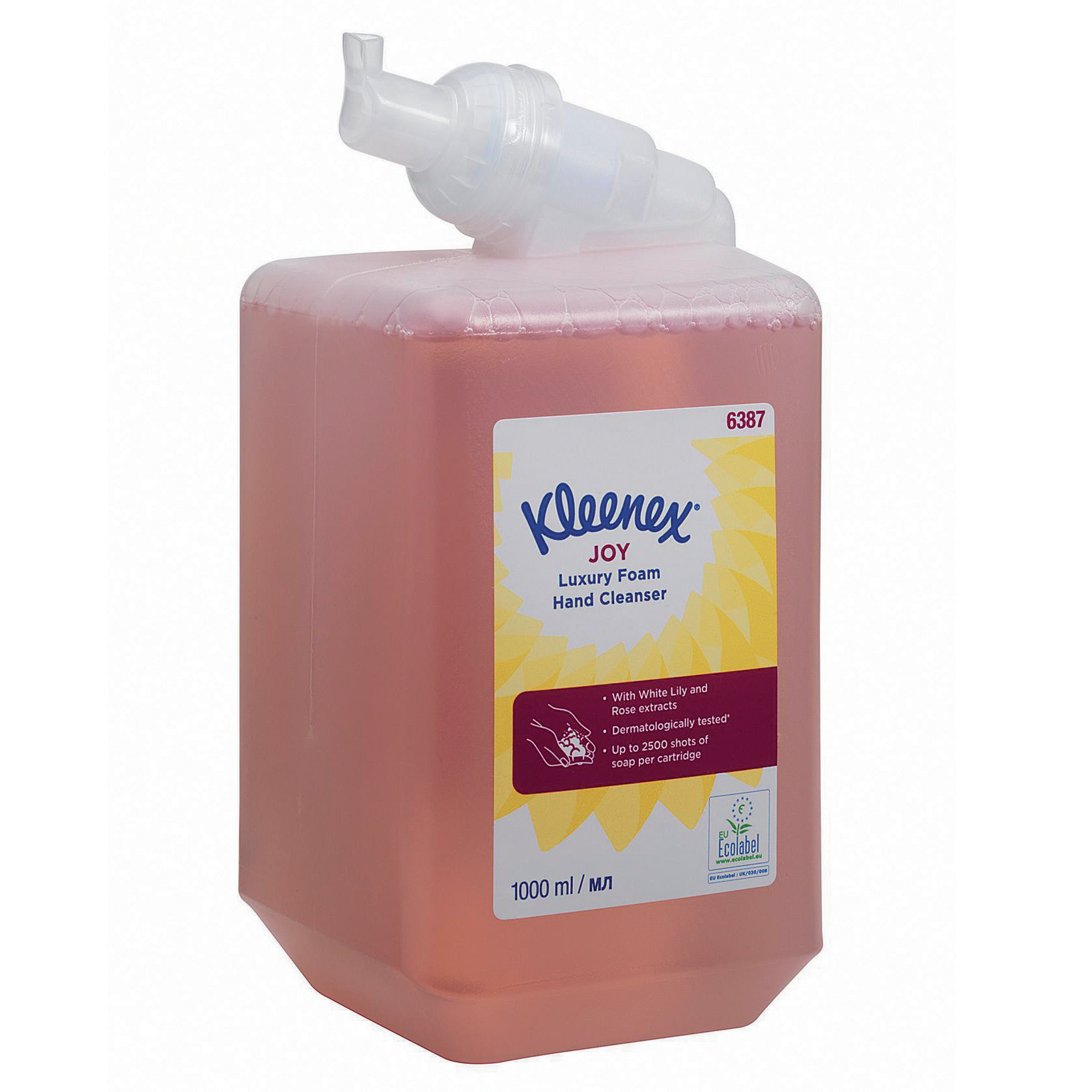 Cartouches savon mousse Kleenex Joy 1 L, lot de 6