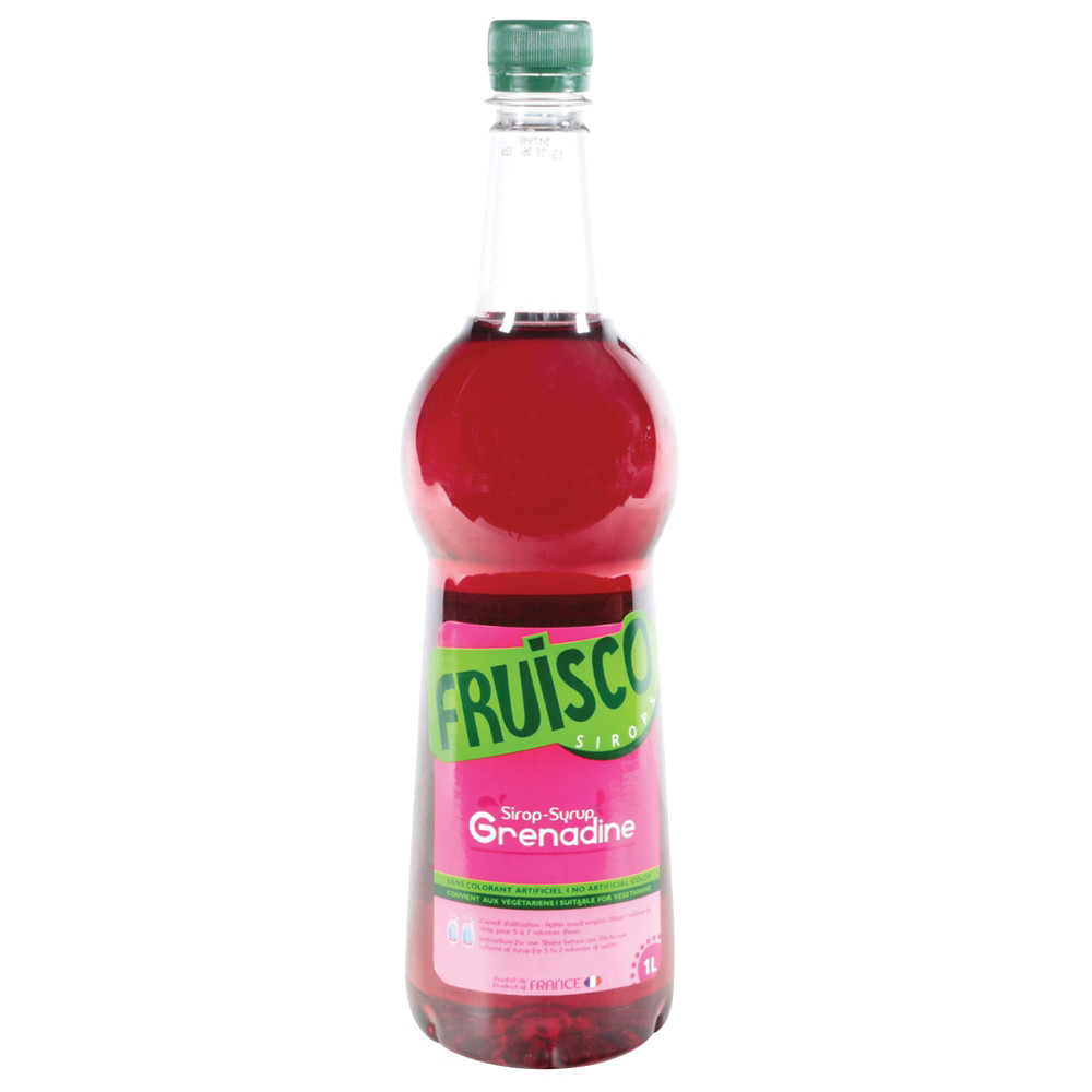 FRUISCO Bouteille de sirop de grenadine, Fruisco 1Litre