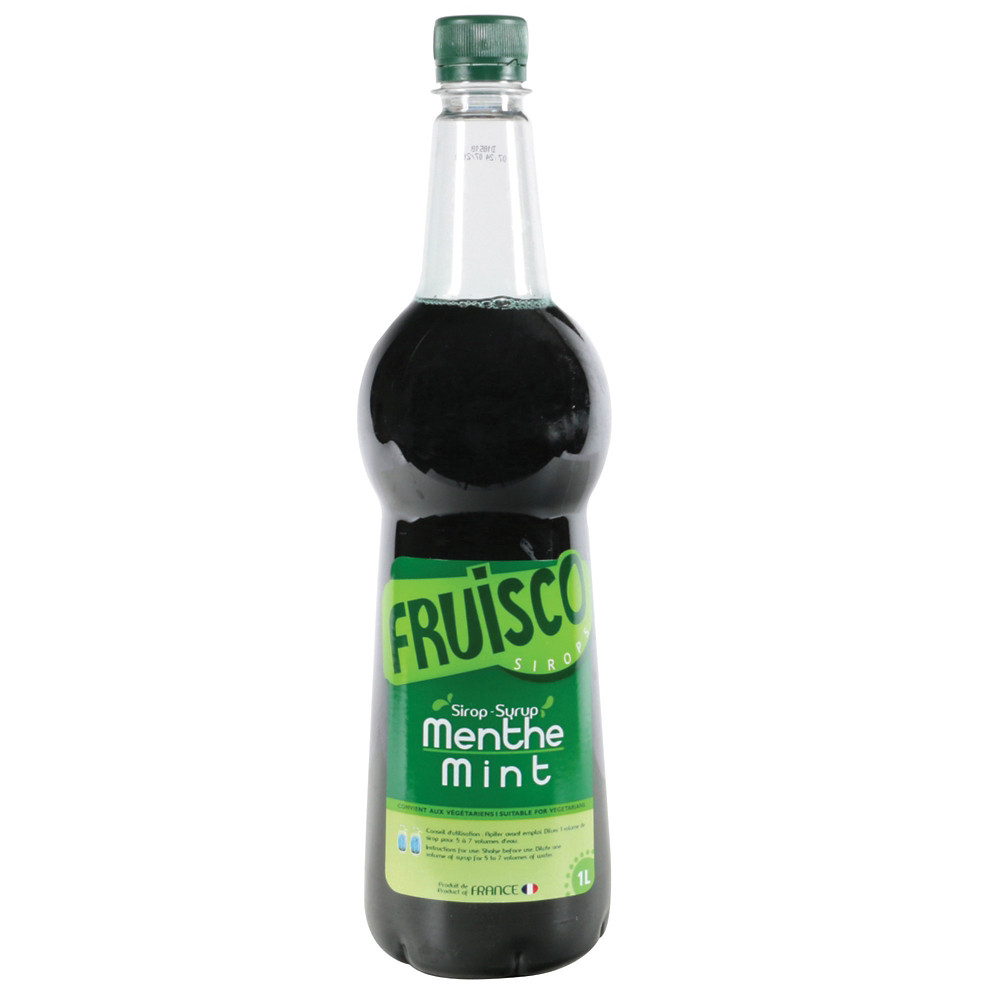 FRUISCO Bouteille de sirop de Menthe, Fruisco 1 Litre