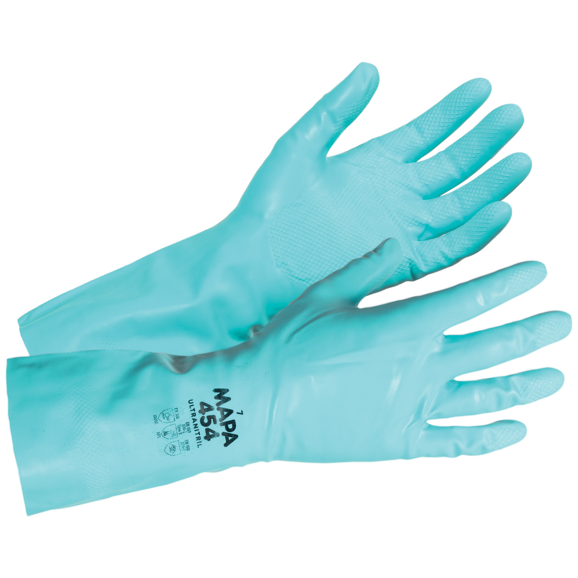 Gants de ménage Mapa Optimo 454 verts taille 9, lot de 10 paires
