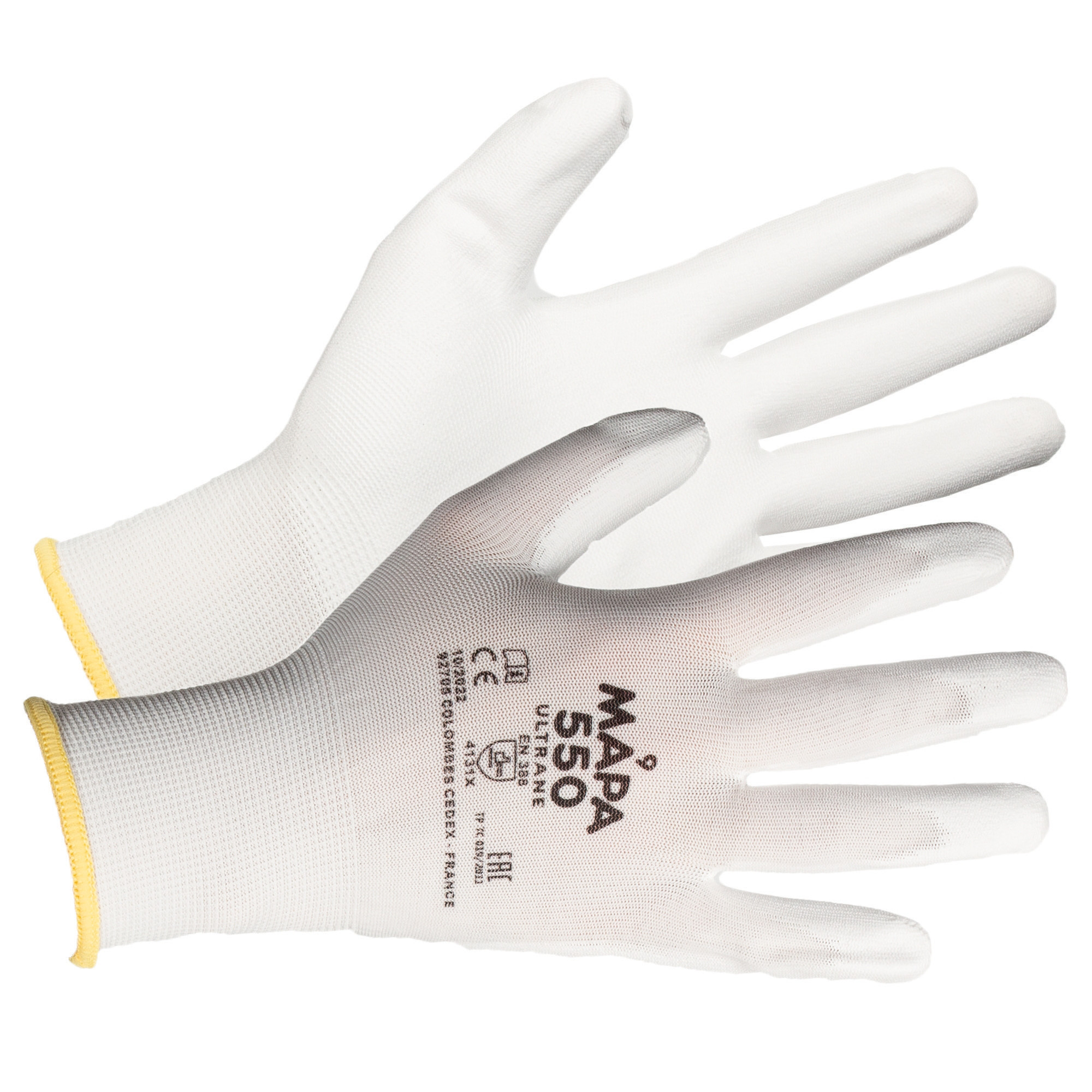 Gants travaux de précision Mapa Ultrane 550 taille 8, lot de 10 paires