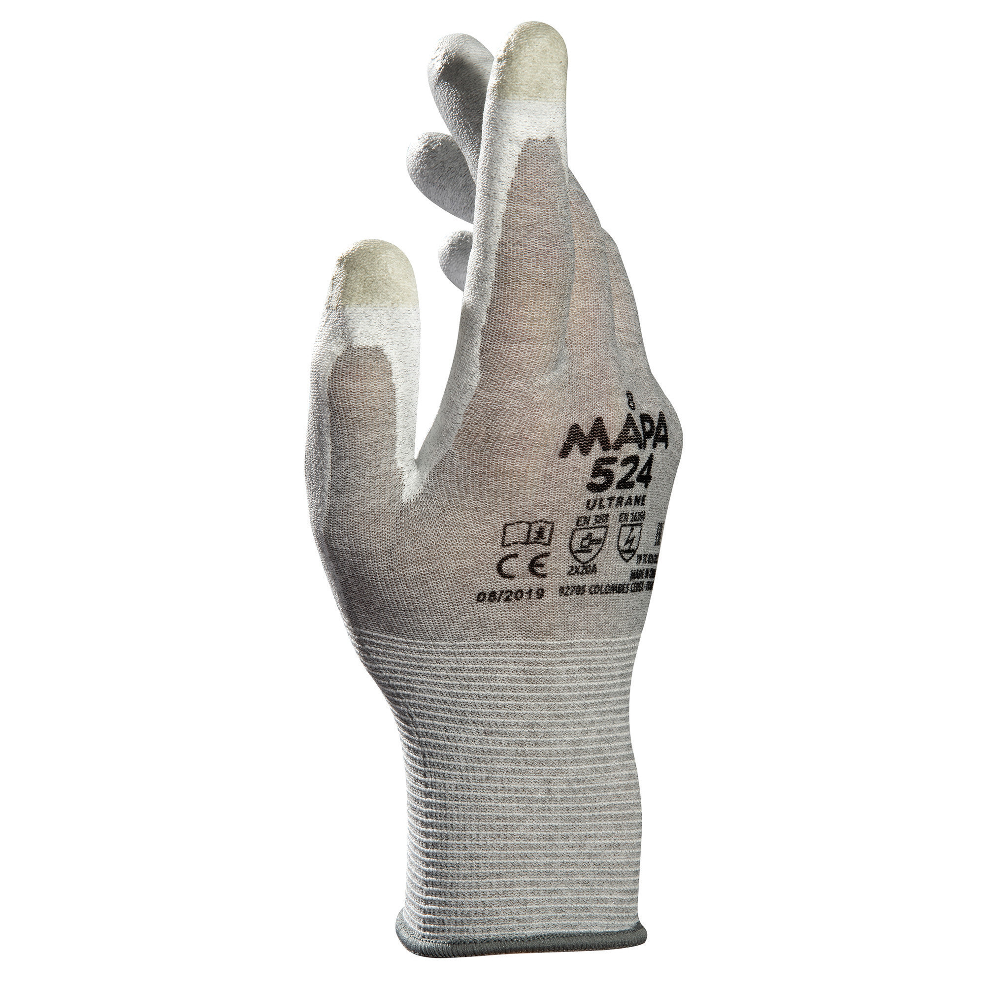 Gants travaux de précision Mapa Ultrane 524 taille 8, lot de 12 paires