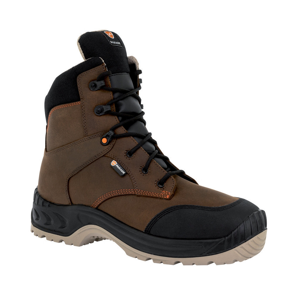 Chaussures mixtes Norman S3 Parade, coloris cognac, pointure 39