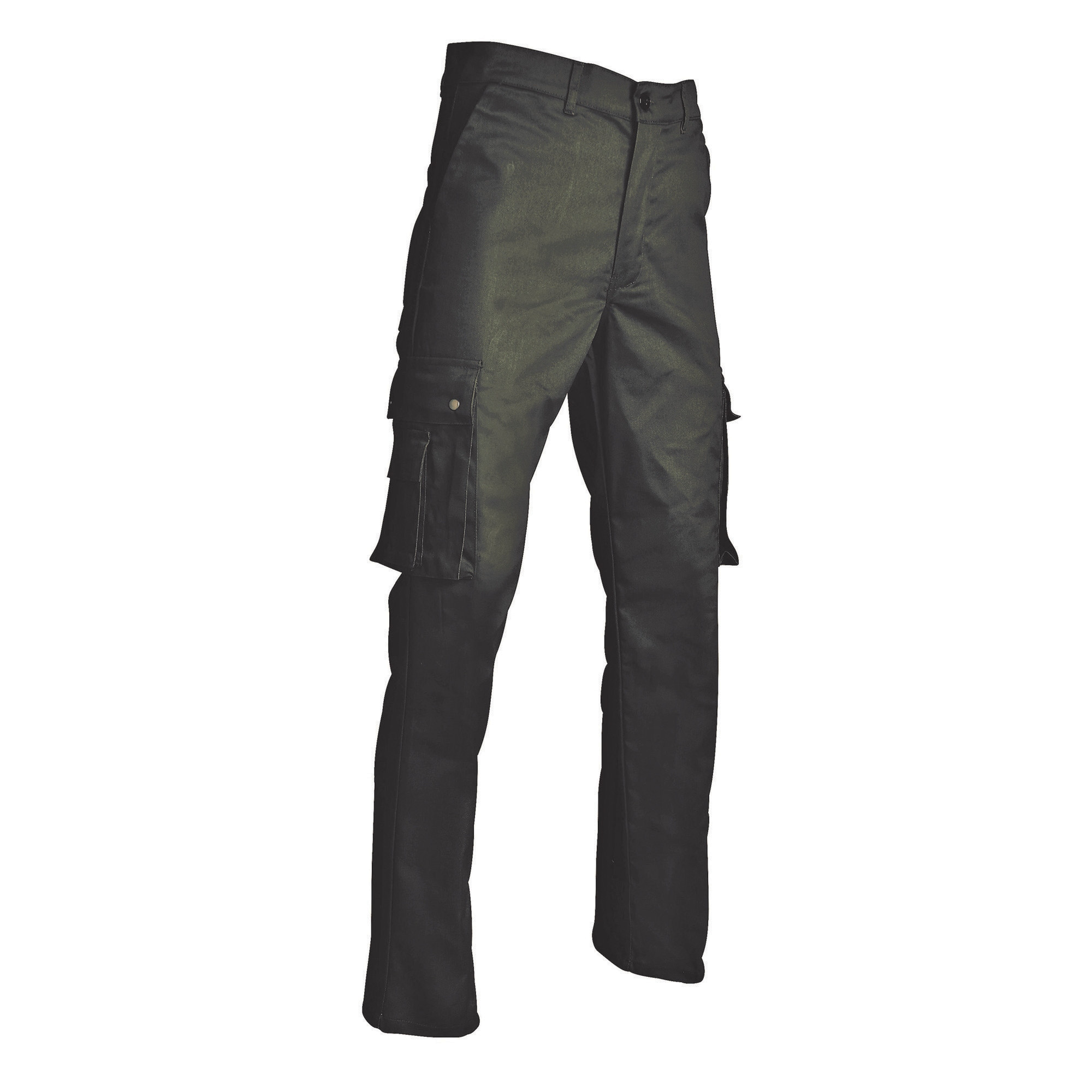 Pantalon de travail type treillis en polycoton, vert US, taille 38