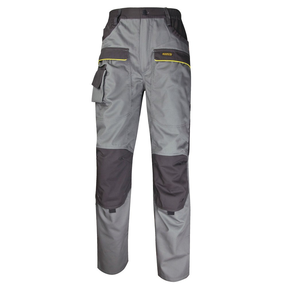 PANOPLY Pantalon de travail polycton gris clair et gris fonc Mach 2, DeltaPlus, taille XL