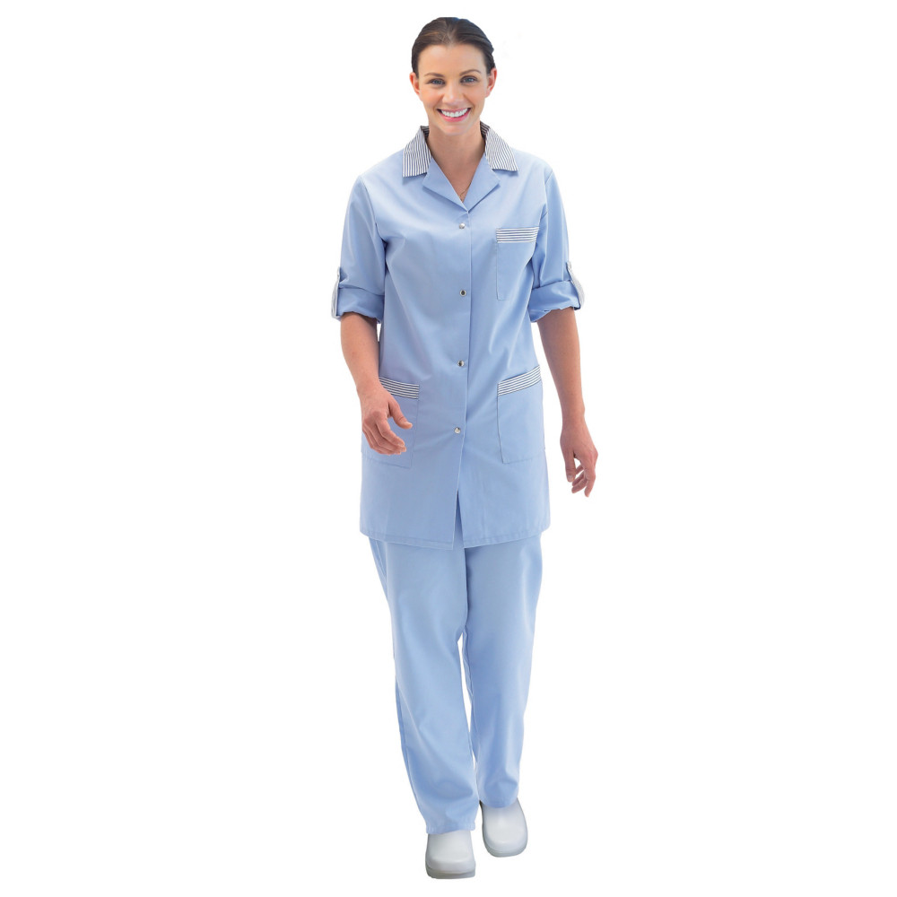 Tunique femme bleu ciel  manches rglables, taille 36/38