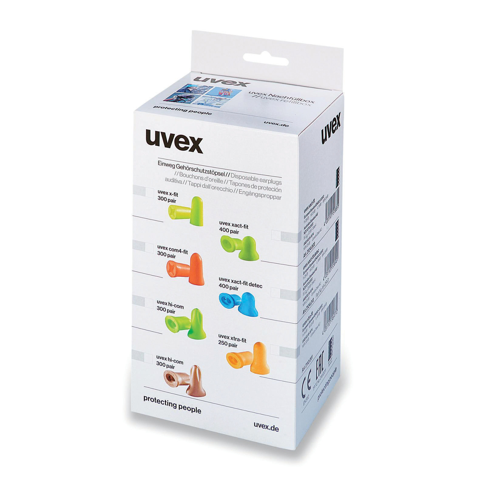 250 paires de bouchons d'oreilles Uvex, SNR36