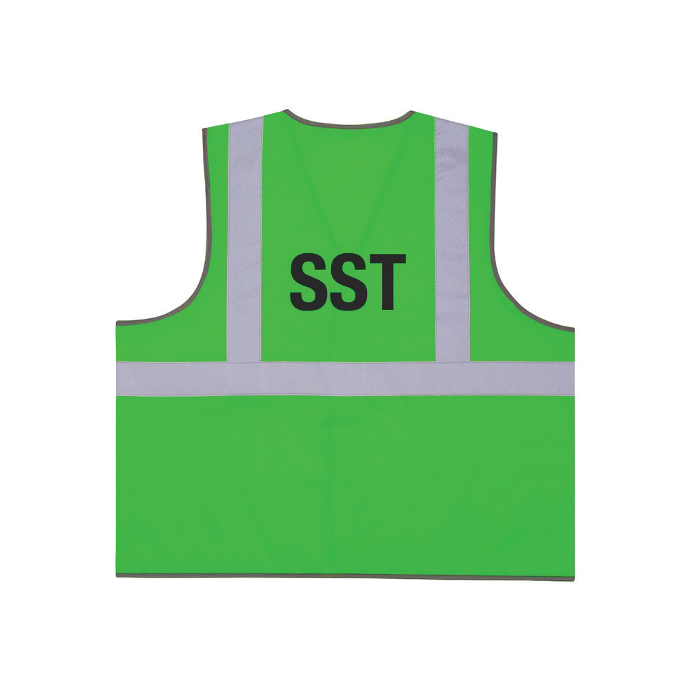 Gilet de signalisation SST vert XL