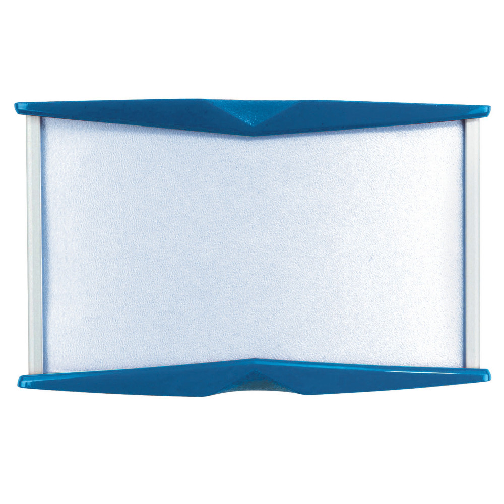Plaque professionnelle personnalise Pyxis 5,5 x 9 cm bleue