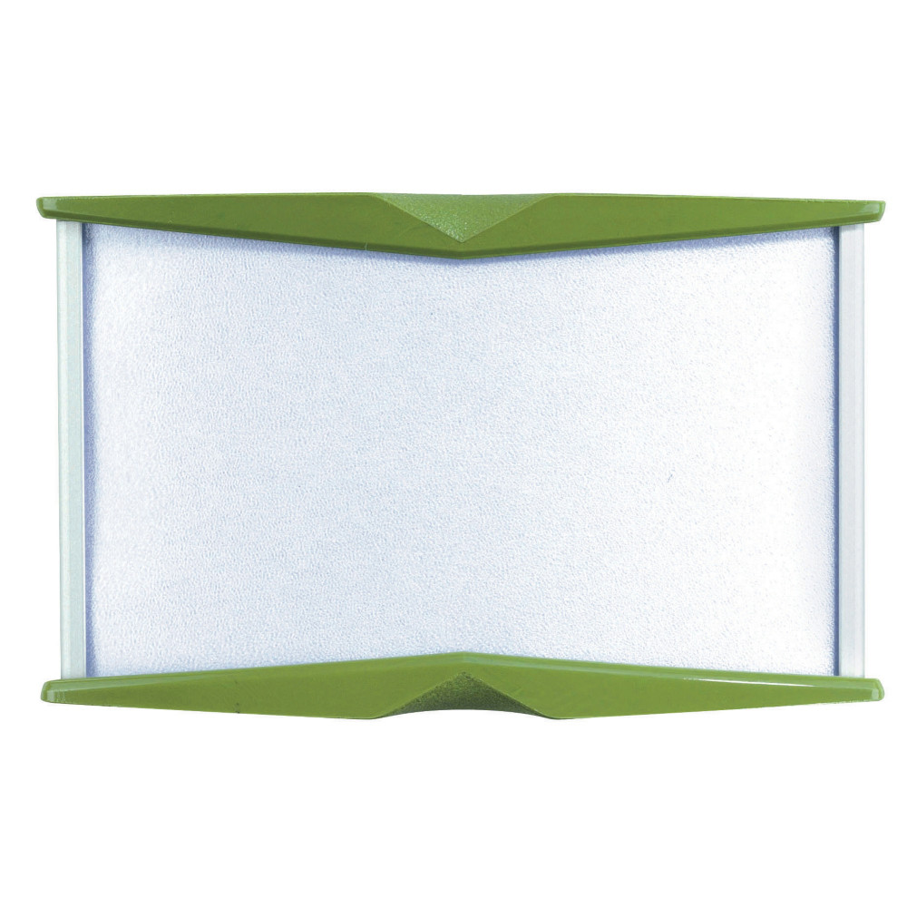 Plaque professionnelle personnalise Pyxis 5,5 x 9 cm verte