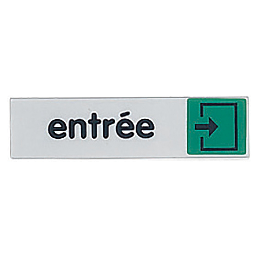 Plaquette de porte entrée 17 x 4 cm plexiglas