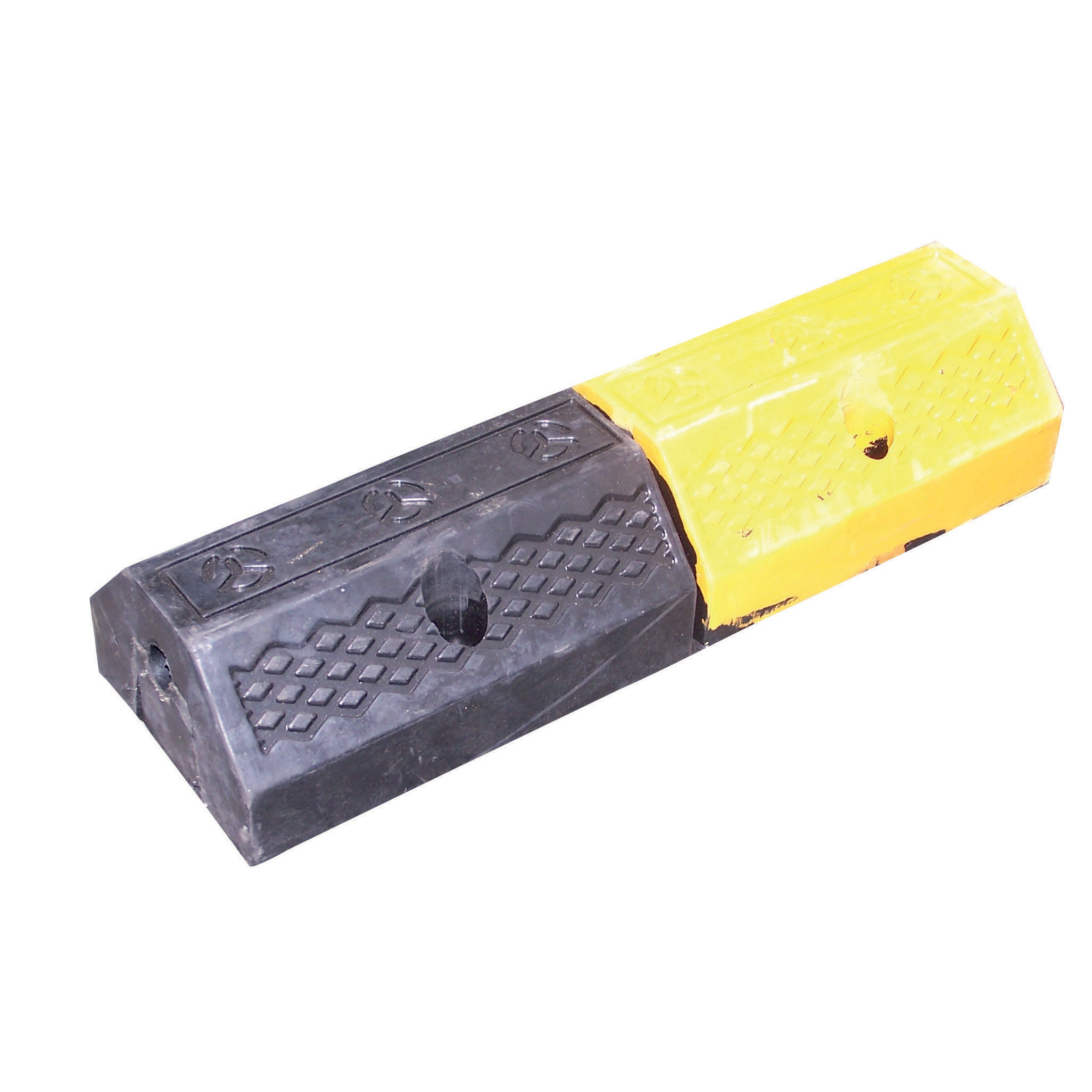 2 bordures parking noir/jaune