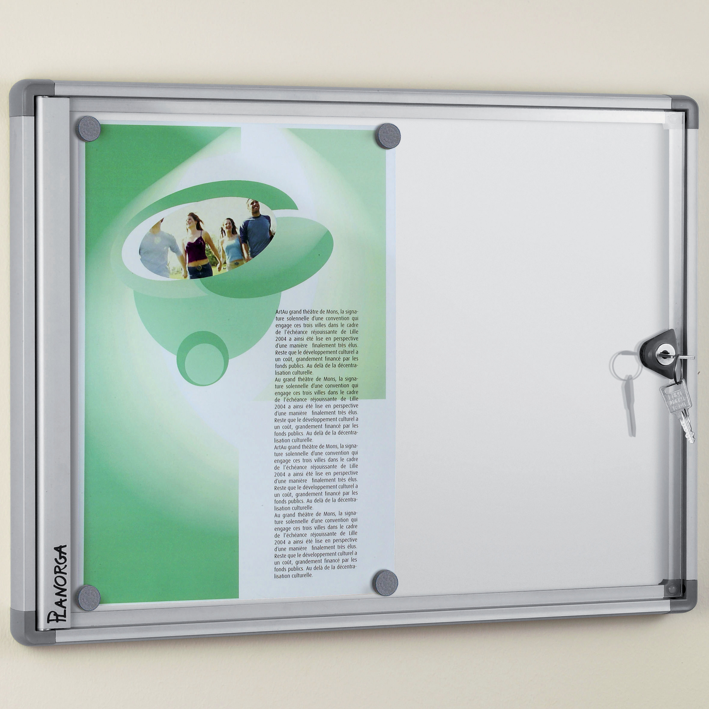 PLANORGA Vitrine d' intérieur extra plate Planorga 34 x 26 cm