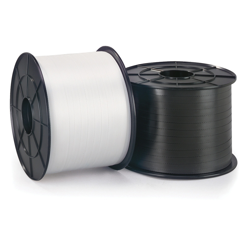 RAJA 4 bobines feuillard polypropylne manuel joues plastique, largeur 12mm