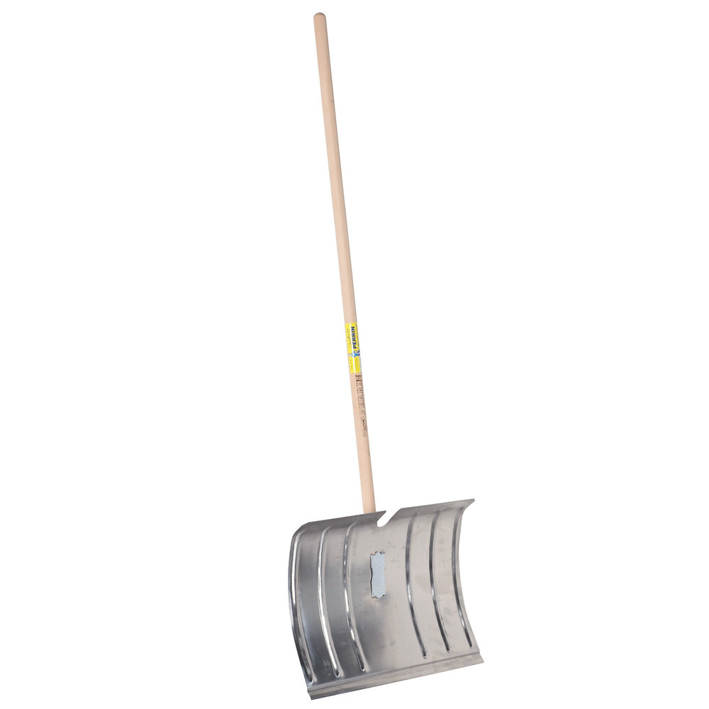 OUTILS PERRIN Poussoir  neige Perrin tte en aluminium 50 cm manche en bois 125 cm