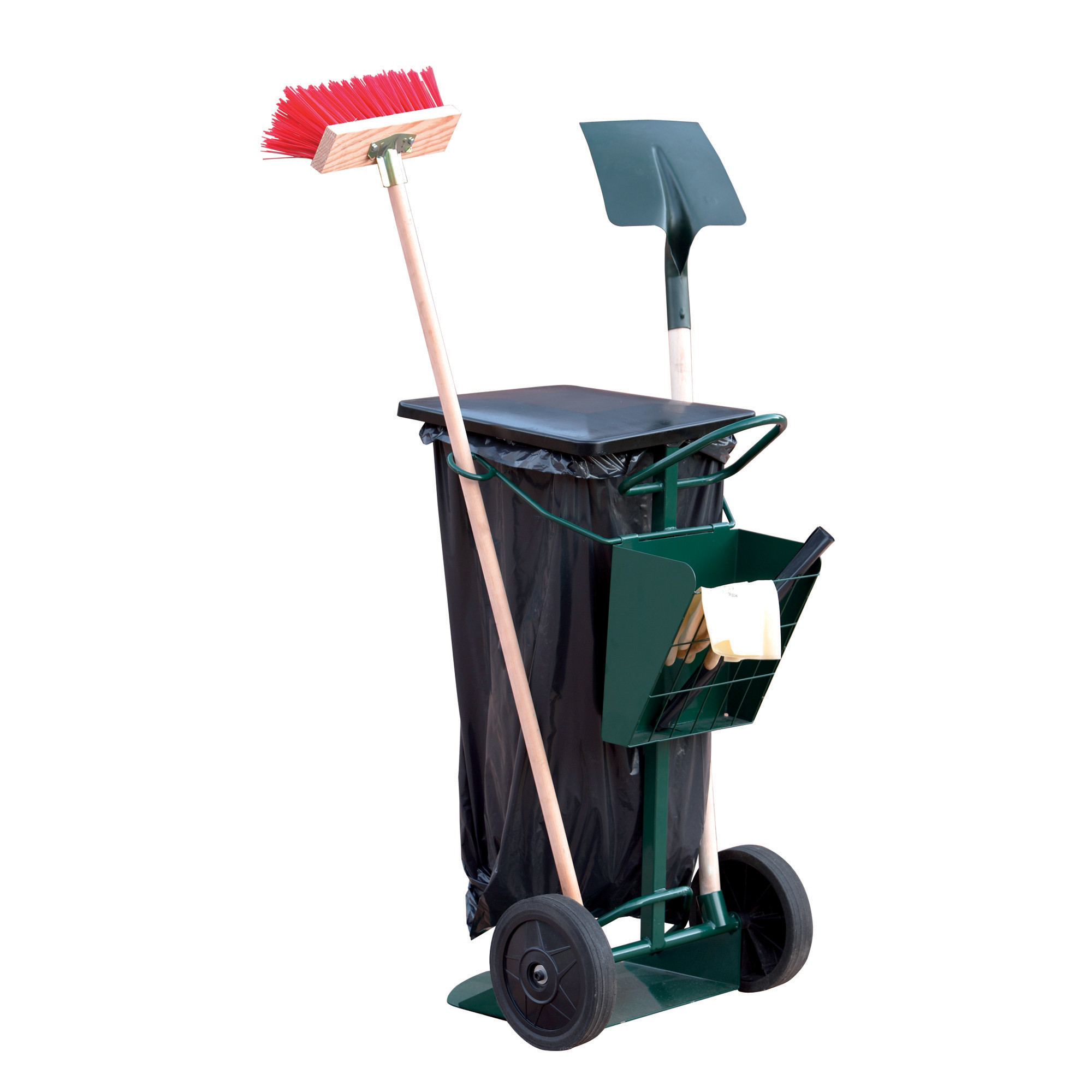 MOTTEZ+Chariot+de+voirie+2+roues+pour+sac+poubelle+150+L